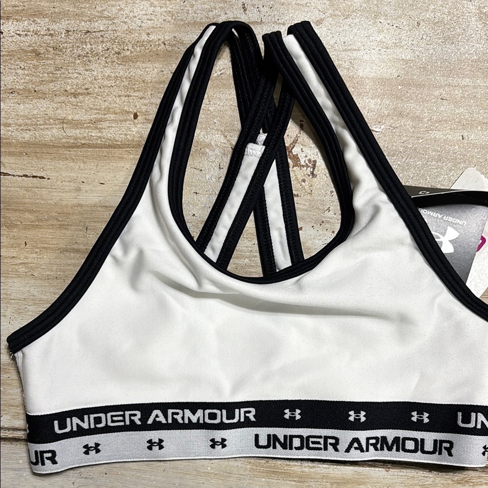 Under Armour Black and White Sports Bra Intimates